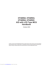 Holtek HT46R63 Handbook