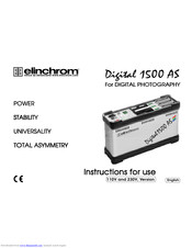 Elinchrom digital 1500 AS Instructions For Use Manual