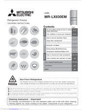 Mitsubishi Electric MR-LX630EM Operating Instructions Manual