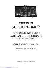 Funtronix SCORE-N-TIME SNT-140BB Operating Manual