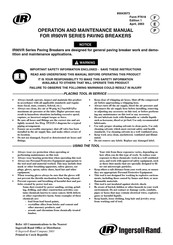 Ingersoll IR90VRB Operation And Maintenance Manual