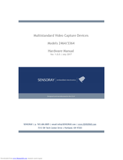 Sensoray 3364 Hardware Manual