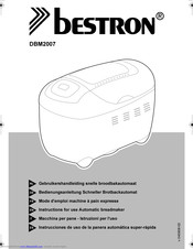 Bestron DBM2007 Instructions For Use Manual
