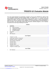 Texas Instruments TPD2S701-Q1 User Manual