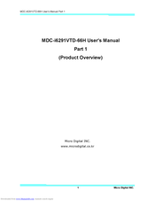 Micro Digital MDC-i6291VTD-66H User Manual