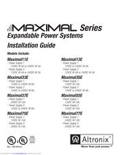 Altronix Maximal33E Installation Manual