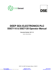DSEGenset DSE7120 Operator's Manual And Parts List