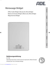 ADE KE 1700 Bridget Operating Instructions Manual