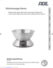 ADE Hanna KE 1702 Operating Instructions Manual