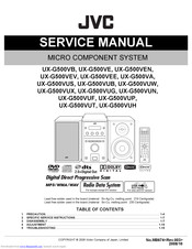 JVC UX-G500VUX Service Manual