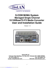 FibroLAN S.CON1M/MA User And Installation Manual