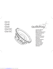 Audiofrog GS40 Instruction Manual