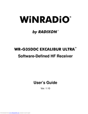 RADIXON WR-G35DDC EXCALIBUR ULTRA User Manual