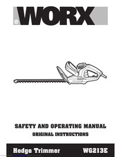 Worx WG213E Original Instructions Manual