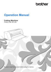 Brother 891-Z08 Operation Manual