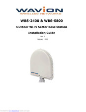 Wavion WBS-5800 Installation Manual