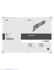 Bosch PMF 350 CES Original Instructions Manual