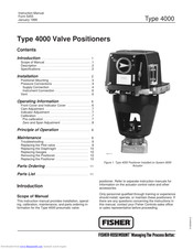 Fisher 4000 Instruction Manual