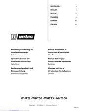 Vetus WHT75 Operation Manual And Installation Instructions