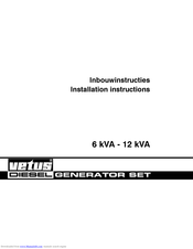 Vetus GLS12SI Installation Instructions Manual