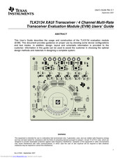 Texas Instruments TLK3134 XAUI User Manual
