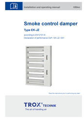 Trox EK-JZ Installation And Operating Manual