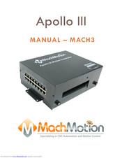 MachMotion Apollo III Manual