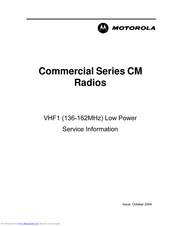 Motorola CM30 Service Information