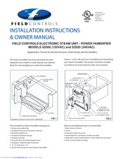 Field Controls S2020 Installation Instructions & Owner's Manual