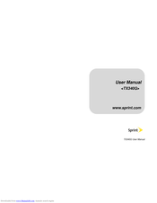 Sprint TX340G User Manual