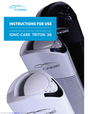 Ionic-CARE TRITON X6 Instructions For Use Manual