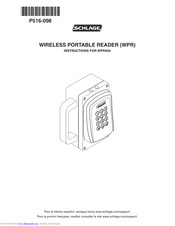 Schlage WPR400 Instructions Manual