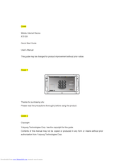 Viliv X70 EX Quick Start Manual