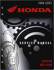 Honda XR80R Service Manual