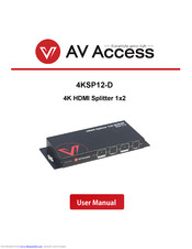 AV Access 4KSP12-D User Manual