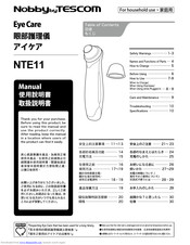 Tescom NOBBY NTE11 User Manual