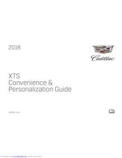 Cadillac XTS 2018 Convenience/Personalization Manual