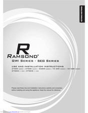 Ramsond 101GWi Use And Installation Instructions