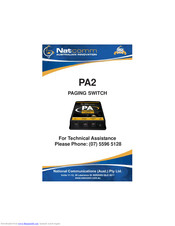 NatComm PA2 Manual