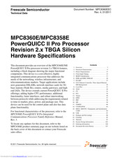 Freescale Semiconductor MPC8360E Hardware Specificftion