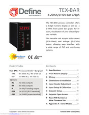 Define Instruments TEX-BAR Manual