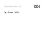 IBM RackSwitch G8332 Installation Manual