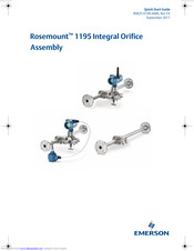 Emerson Rosemount 1195 Quick Start Manual