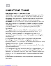 Whirlpool ACO450 Instructions For Use Manual