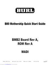 BURL B80 Mothership Quick Start Manual