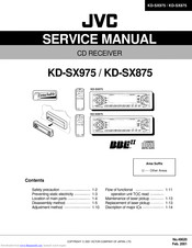 JVC KD-SX875 Service Manual