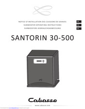 CABASSE Santorin 30-500 Operating Instructions Manual