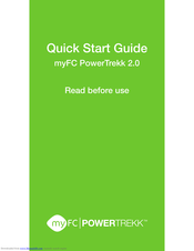 myFC PowerTrekk 2.0 Quick Start Manual