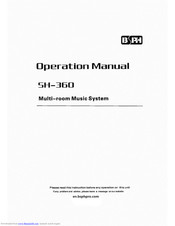 BSPH SH-360 Operation Manual