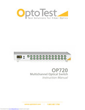 OptoTest OP720 Instruction Manual